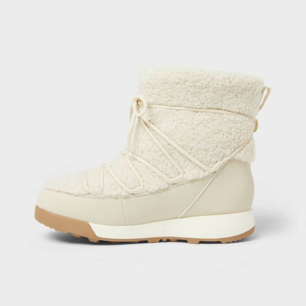 Women’s Cara Boots with Memory Foam Insole - All In Motion Cream 11 - Picture 2 of 3